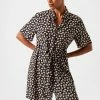 French Connection Aura Drape Shirt Dress -French Connection Shop 71RXB