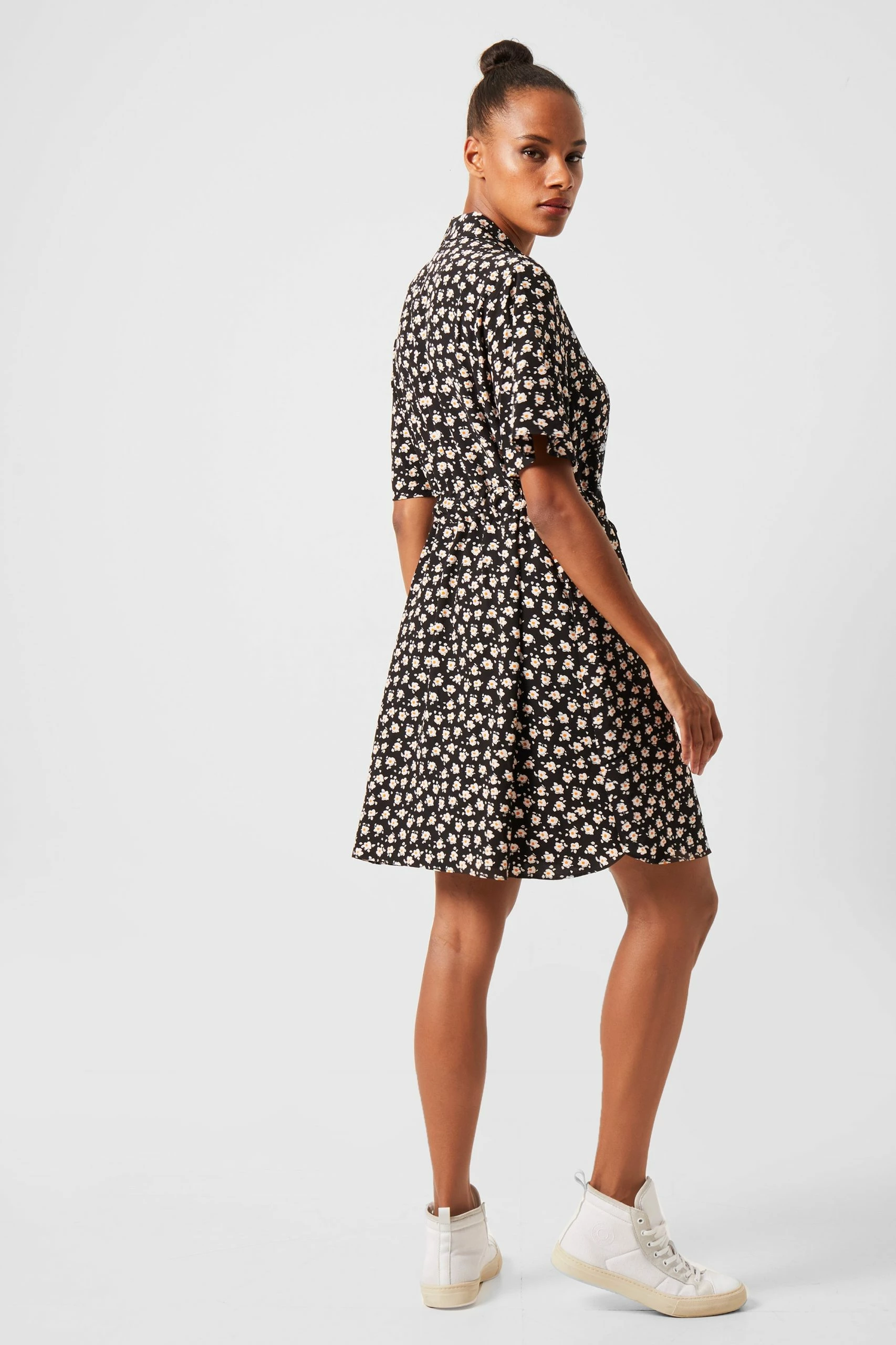 French Connection Aura Drape Shirt Dress 6 French Connection Aura Drape Shirt Dress - Image 4