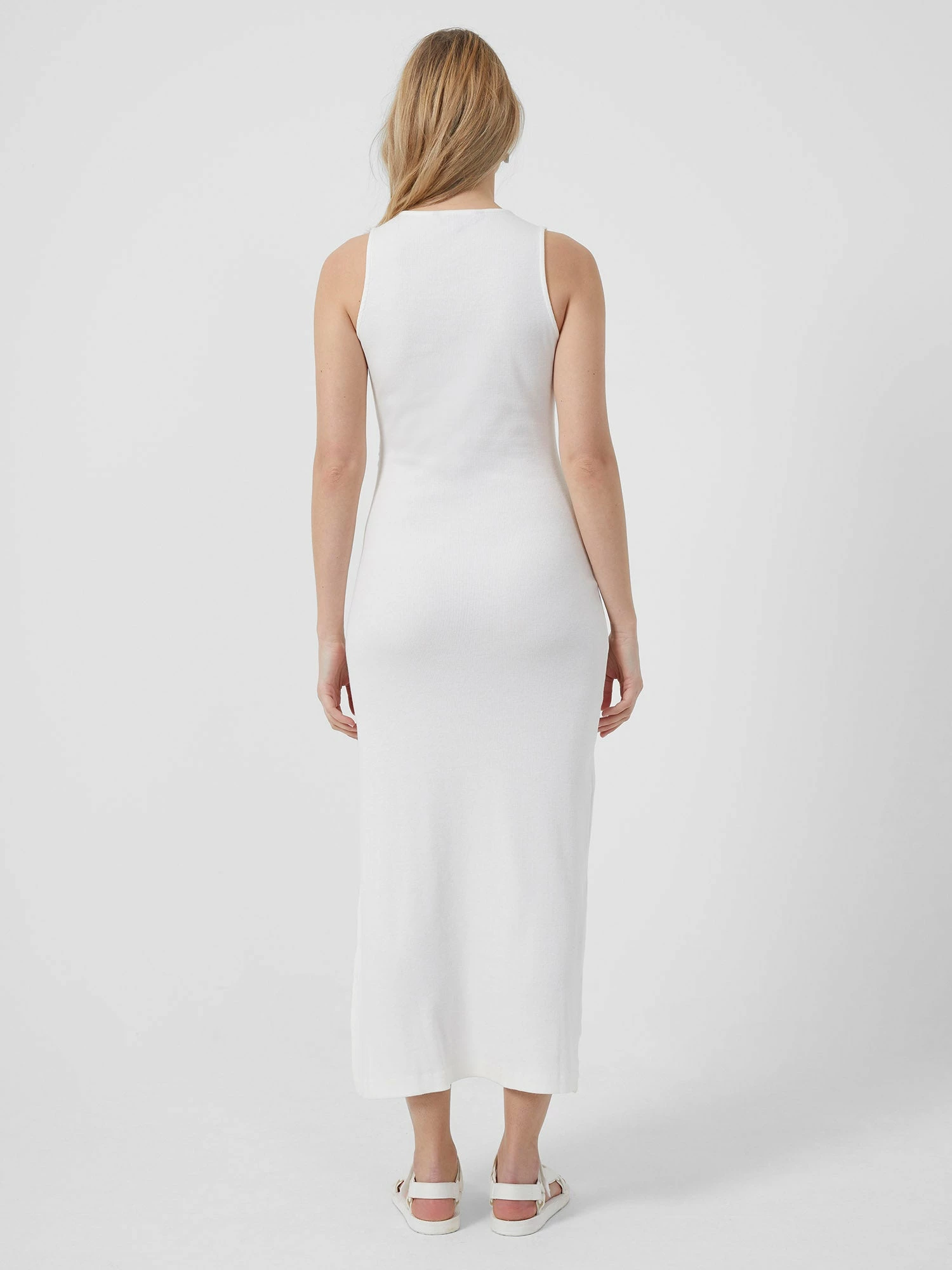 French Connection Rasha Organic Ribbed Jersey Dress 5 French Connection Rasha Organic Ribbed Jersey Dress - Image 4