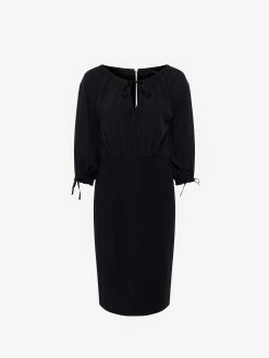 French Connection Courtney Crepe Mix Fitted Mini Dress 11 French Connection Courtney Crepe Mix Fitted Mini Dress -French Connection Shop 71SBC 01 BLACK 01 1copy