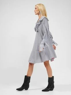 French Connection Acantha Organic Striped V-Neck Dress -French Connection Shop 71SBG40copy2