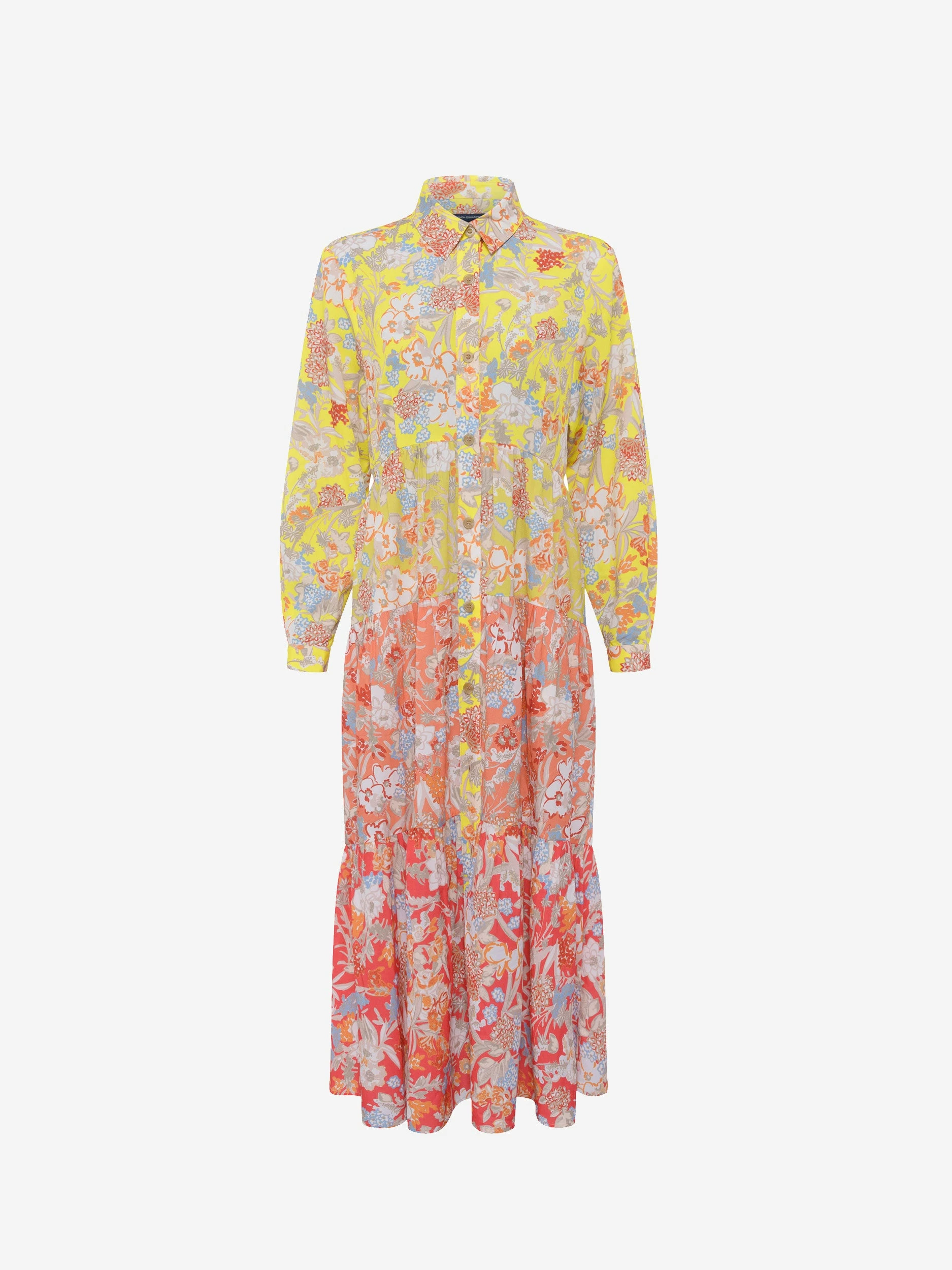 French Connection Blossom Tiered Button-Front Midi Dress 7 French Connection Blossom Tiered Button-Front Midi Dress - Image 5