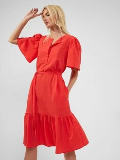 French Connection Courtney Crepe Tiered Dress