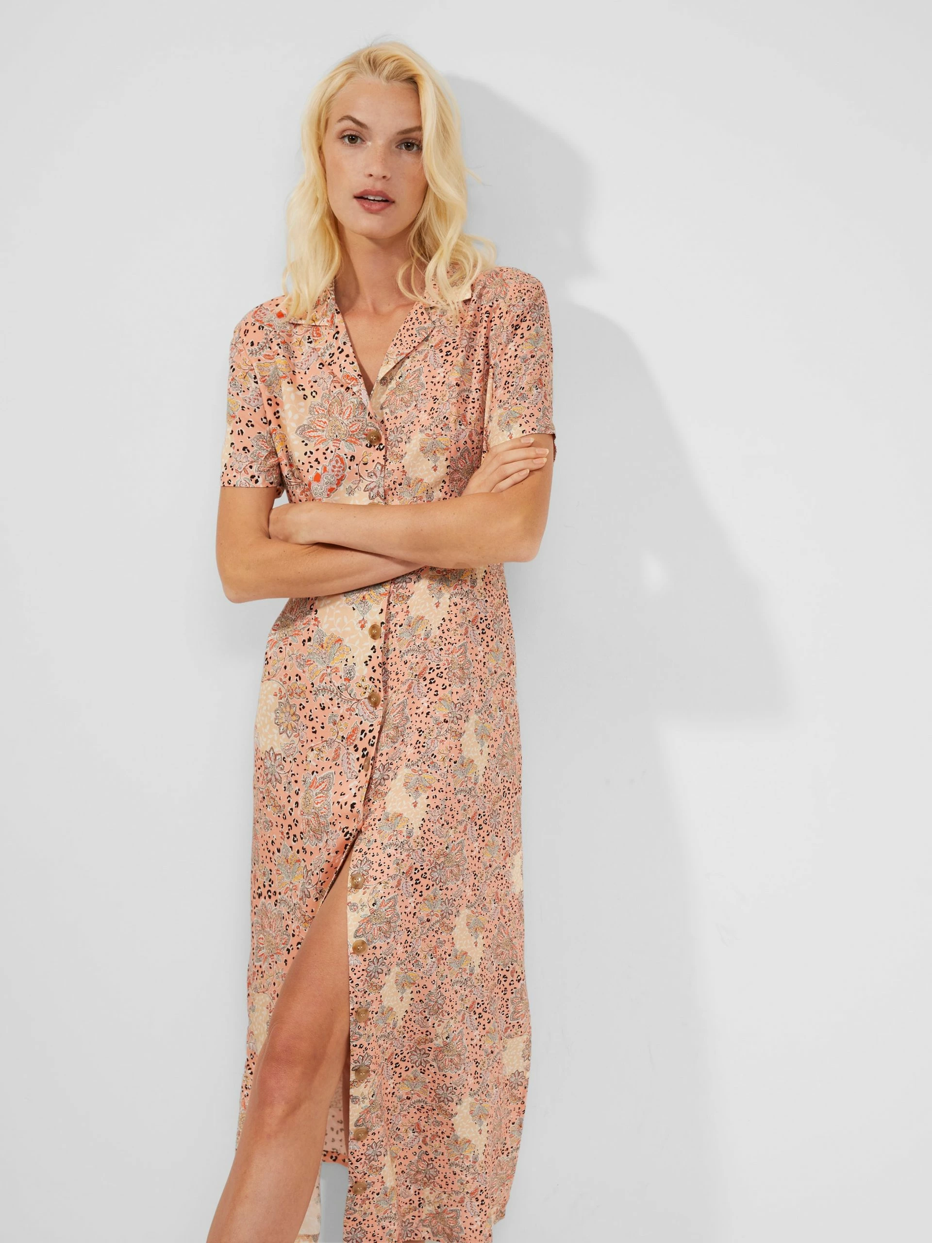 French Connection Demetra Drape Button-Front Dress 4 French Connection Demetra Drape Button-Front Dress - Image 2