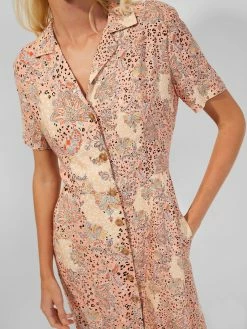 French Connection Demetra Drape Button-Front Dress 9 French Connection Demetra Drape Button-Front Dress -French Connection Shop 71SCF 80 816copy