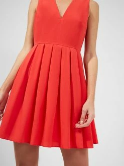 French Connection Courtney Crepe Pleated Mini Dress -French Connection Shop 71SDG60 2copy