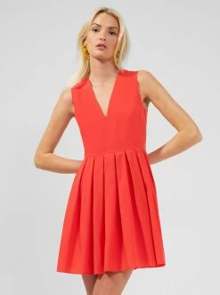 French Connection Courtney Crepe Pleated Mini Dress