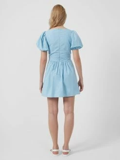 French Connection Rhodes Poplin V-Neck Mini Dress 10 French Connection Rhodes Poplin V-Neck Mini Dress -French Connection Shop 71SEQ40 2copy