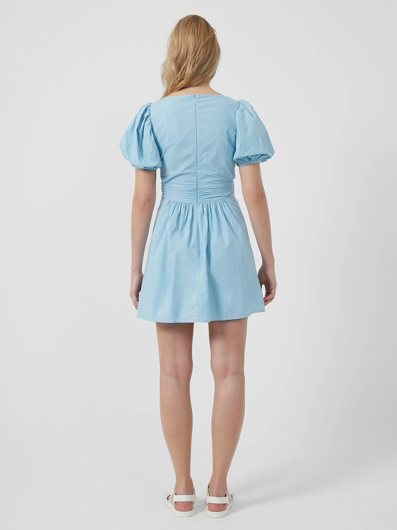 French Connection Rhodes Poplin V-Neck Mini Dress 6 French Connection Rhodes Poplin V-Neck Mini Dress - Image 4