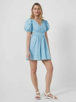 French Connection Rhodes Poplin V-Neck Mini Dress 9 French Connection Rhodes Poplin V-Neck Mini Dress -French Connection Shop 71SEQ40 4copy