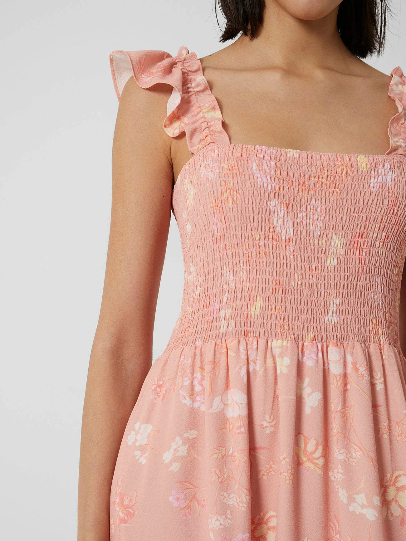 French Connection Diana Verona Drape Frill Dress 7 French Connection Diana Verona Drape Frill Dress - Image 5