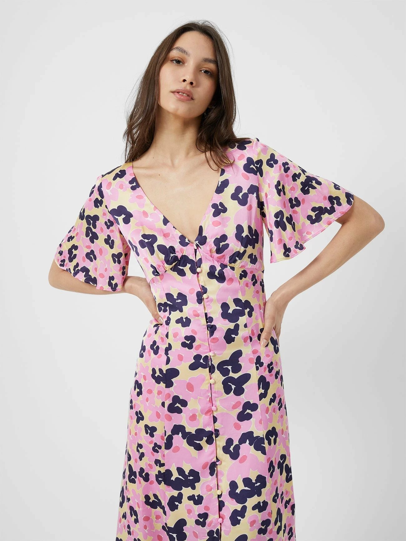 French Connection Cassia Elitan Long Tea Dress 5 French Connection Cassia Elitan Long Tea Dress - Image 3