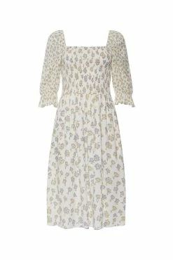 French Connection Doria Smock Balloon-Sleeve Dress 13 French Connection Doria Smock Balloon-Sleeve Dress -French Connection Shop 71SNEcopy