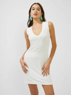 French Connection Piki Eco Jersey V-Neck Mini Dress