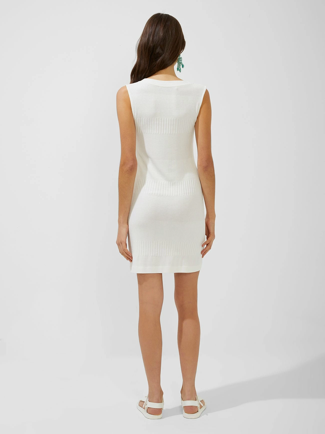 French Connection Piki Eco Jersey V-Neck Mini Dress 6 French Connection Piki Eco Jersey V-Neck Mini Dress - Image 4