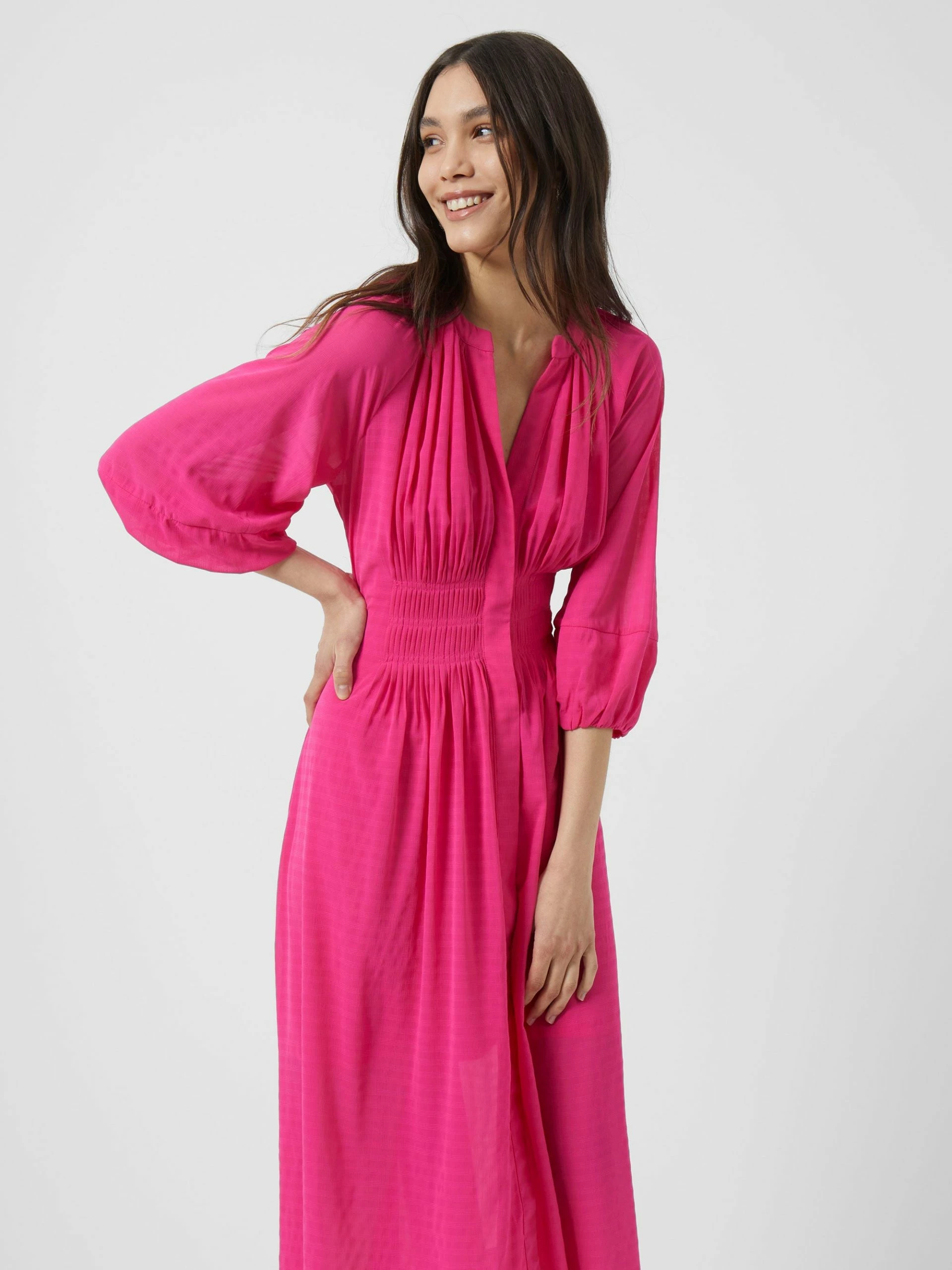 French Connection Cora Pleated Midi Dress 4 French Connection Cora Pleated Midi Dress - Image 2