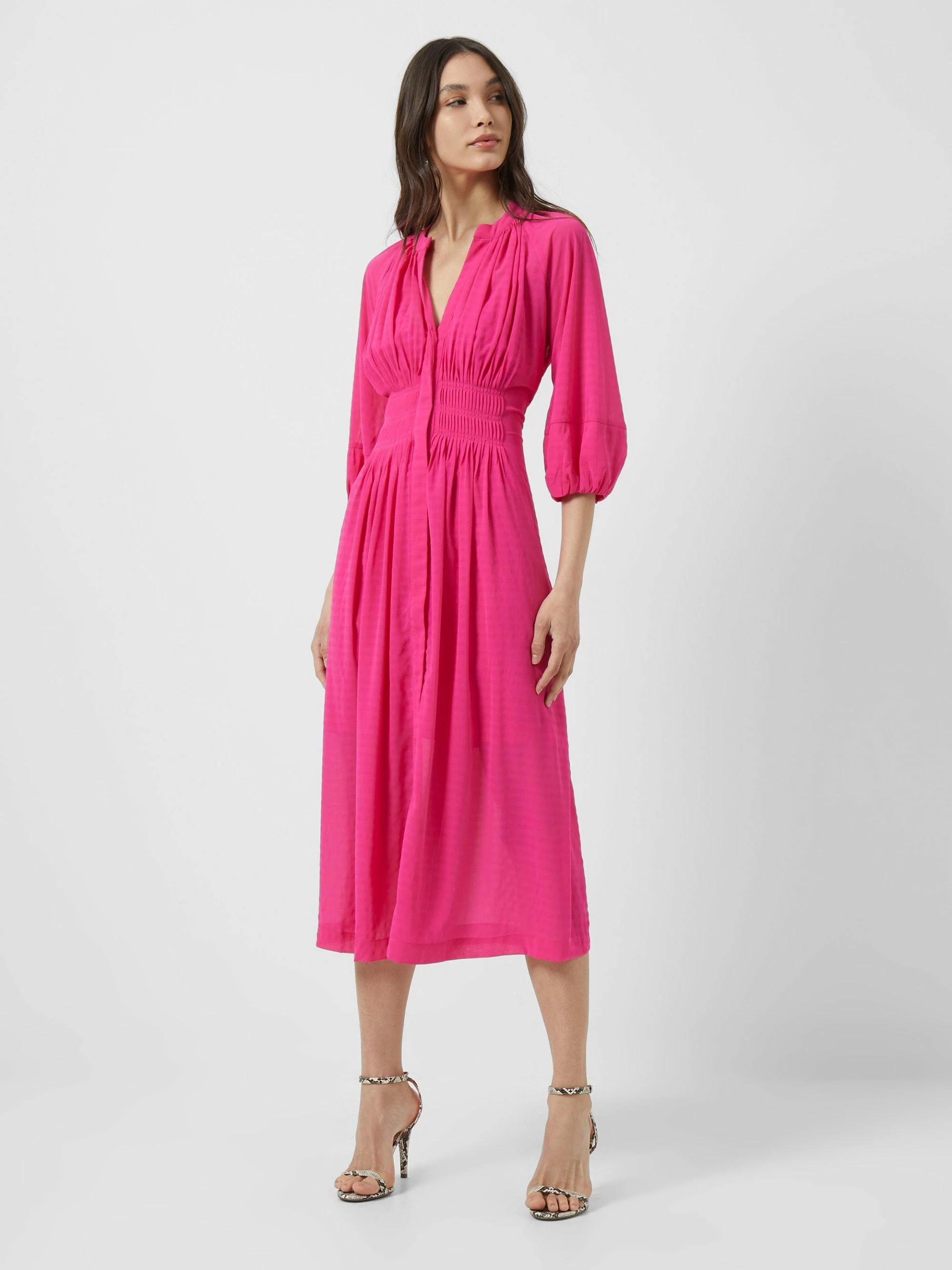 French Connection Cora Pleated Midi Dress 3 French Connection Cora Pleated Midi Dress