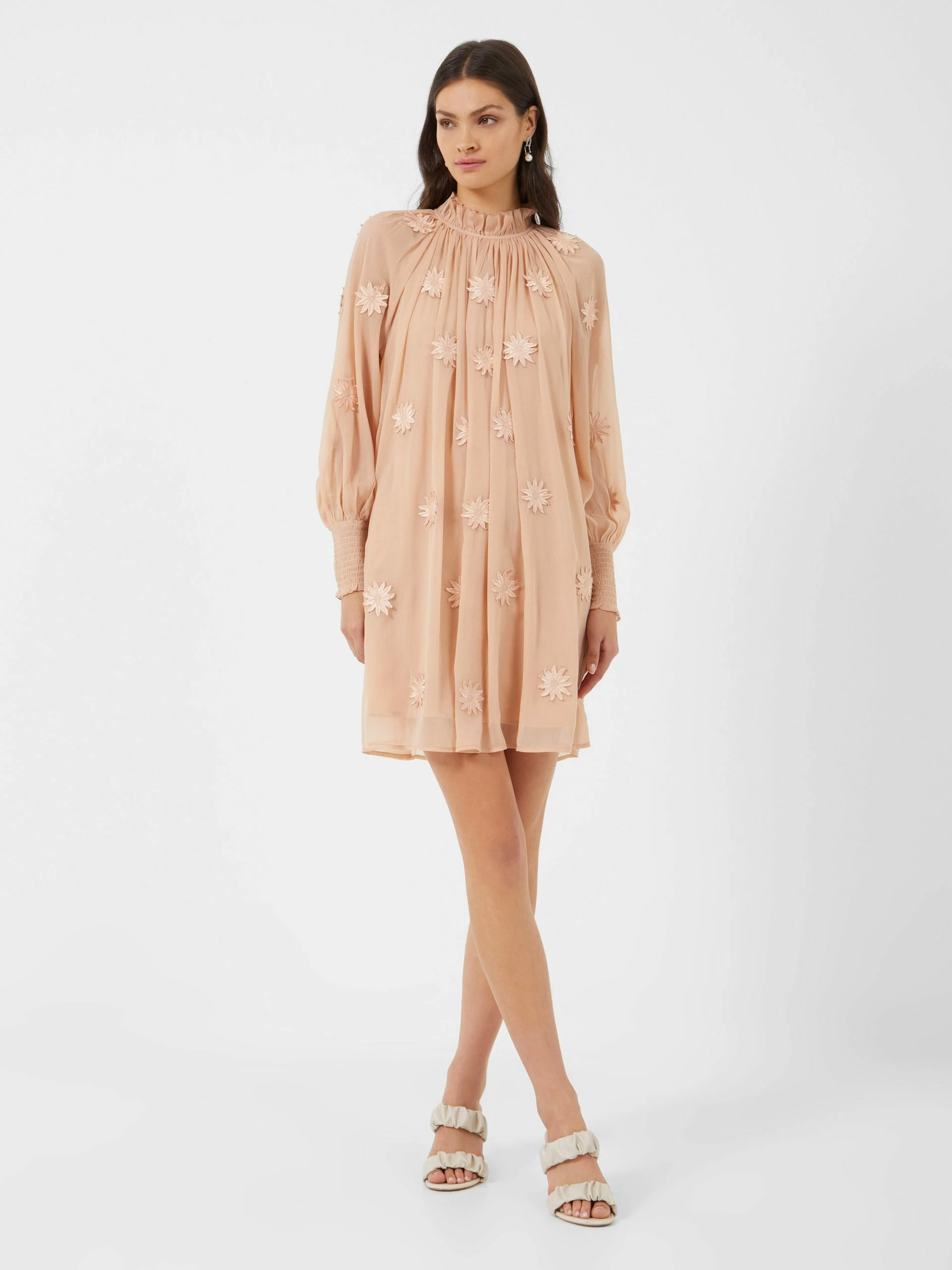 French Connection Aziza Lace High Neck Mini Dress 4 French Connection Aziza Lace High Neck Mini Dress - Image 2