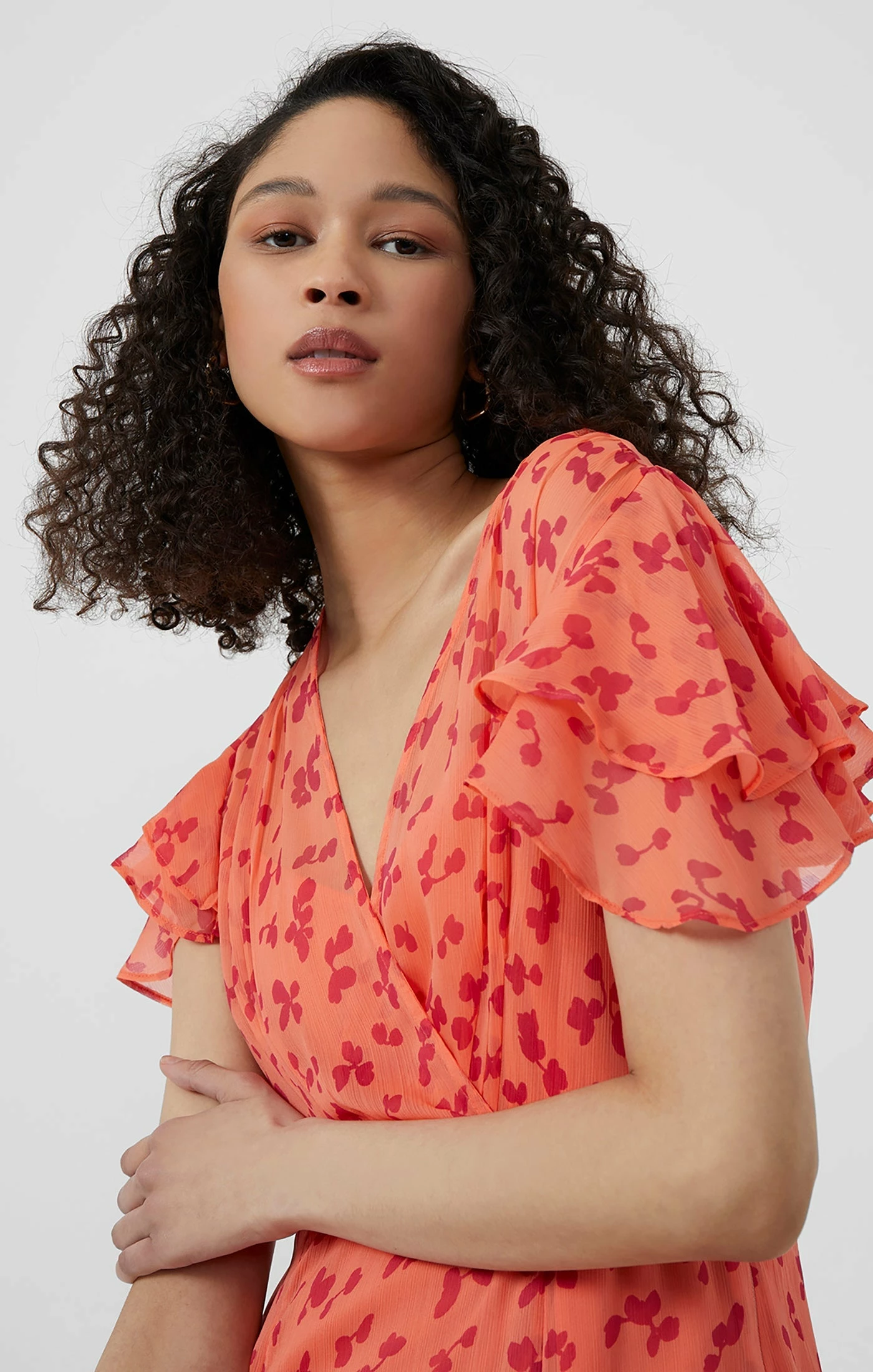 French Connection Bonita Floral Midi Dress 4 French Connection Bonita Floral Midi Dress - Image 2