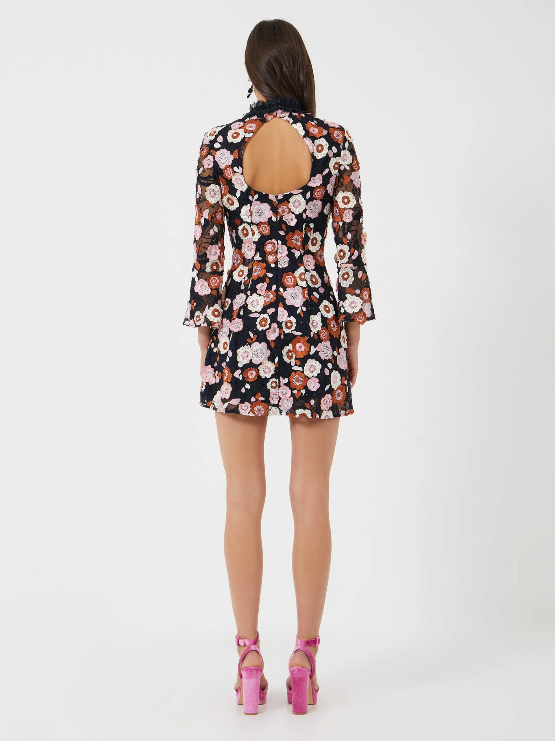 French Connection Astrida Aliyha Lace Embroidered Mini Dress 7 French Connection Astrida Aliyha Lace Embroidered Mini Dress - Image 5