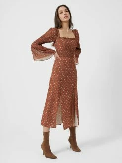 French Connection Francine Callie Drape Smocked Midi Dress 10 French Connection Francine Callie Drape Smocked Midi Dress -French Connection Shop 71TAG20 2