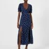 French Connection Bhelle Collete Eco Open Back Detail Midi Dress -French Connection Shop 71TAS40 1245copy