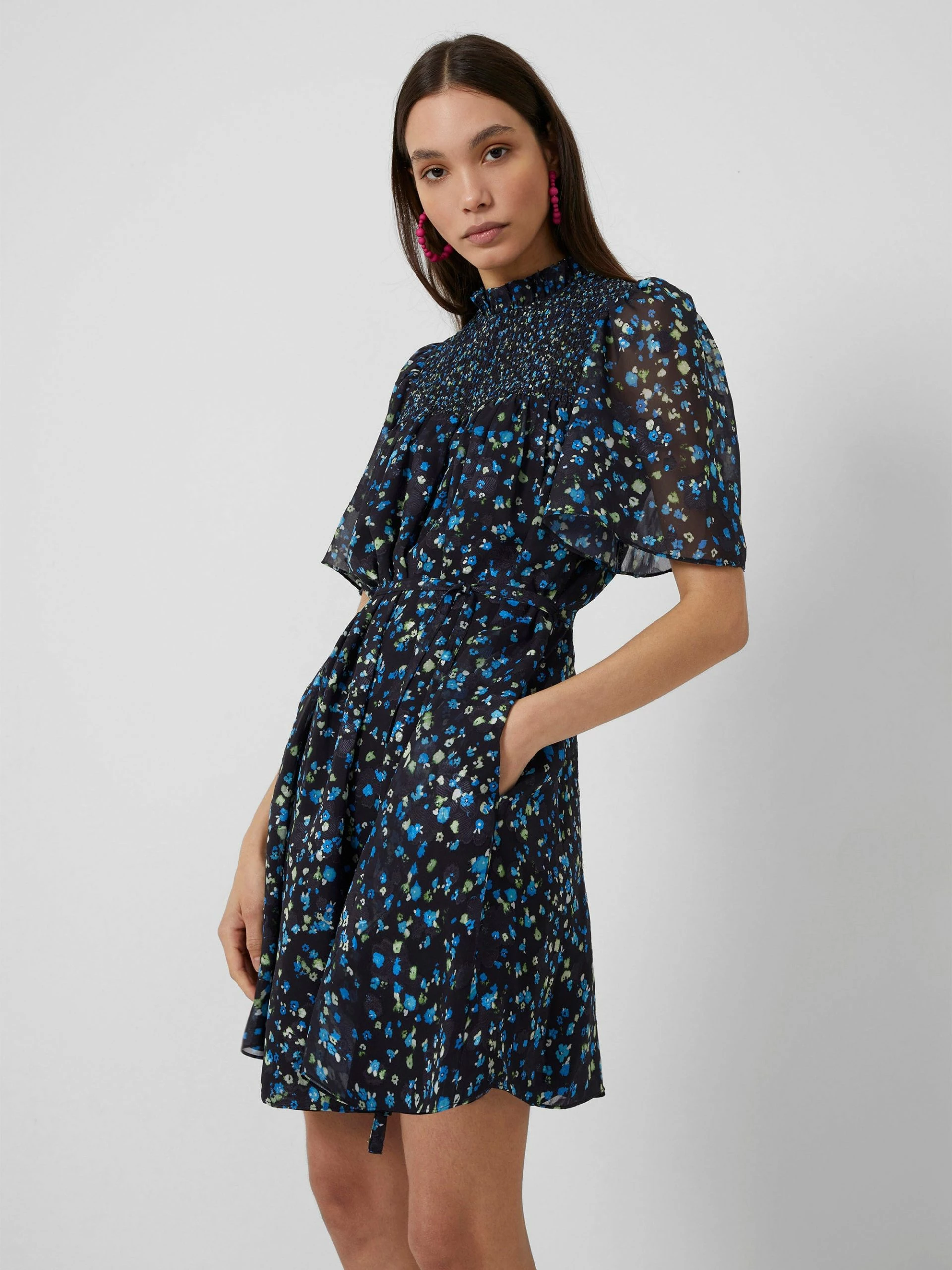 French Connection Ferna Bella Smock Mini Dress 3 French Connection Ferna Bella Smock Mini Dress
