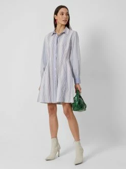 French Connection Eslem Mix Stripe Oxford Shirt Dress -French Connection Shop 71TBE90 1771copy2