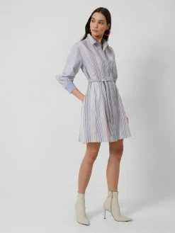 French Connection Eslem Mix Stripe Oxford Shirt Dress -French Connection Shop 71TBE90 1882copy2