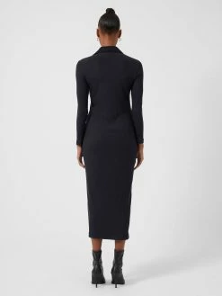 French Connection Reina Ribbed Jersey Midi Dress -French Connection Shop 71TBX01 2429copy