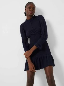 French Connection Viki Jersey Smocked Mini Dress