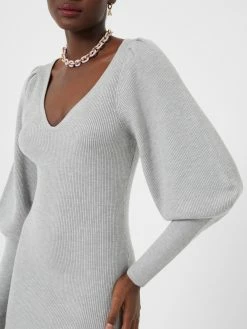 French Connection Lydia Knit Balloon Sleeve Mini Dress -French Connection Shop 71TCX01 1412 copy