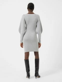 French Connection Lydia Knit Balloon Sleeve Mini Dress -French Connection Shop 71TCX01 1416 copy
