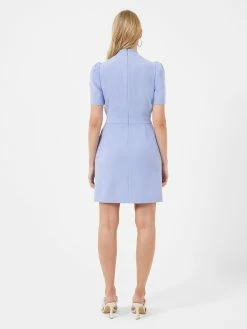 French Connection Buntie Whisper V-Neck Fitted Mini Dress 10 French Connection Buntie Whisper V-Neck Fitted Mini Dress -French Connection Shop 71TEC40 1026 copy