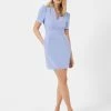 French Connection Buntie Whisper V-Neck Fitted Mini Dress 1 French Connection Buntie Whisper V-Neck Fitted Mini Dress -French Connection Shop 71TEC40 962 copy