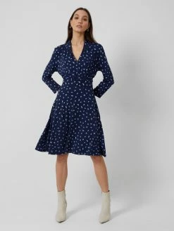 French Connection Bhelle Meadow Jersey V-Neck Mini Dress 9 French Connection Bhelle Meadow Jersey V-Neck Mini Dress -French Connection Shop 71TEG40 2066copy2