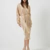 French Connection Sky Jersey Shimmer Belted Midi Dress 2 French Connection Sky Jersey Shimmer Belted Midi Dress -French Connection Shop 71TEL501649