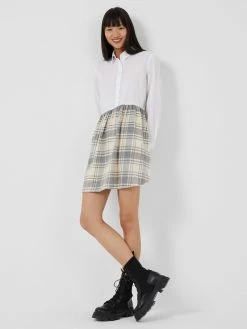 French Connection Arla Flannel Shirt Dress -French Connection Shop 71TFB10 1236 copy