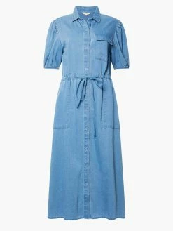 French Connection Zaves Chambray Puff Sleeve Shirt Dress -French Connection Shop 71TGD40copy