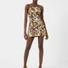 French Connection Anadia Sequin Embellished Tie Back Mini Dress -French Connection Shop 71TGE90 723 copy