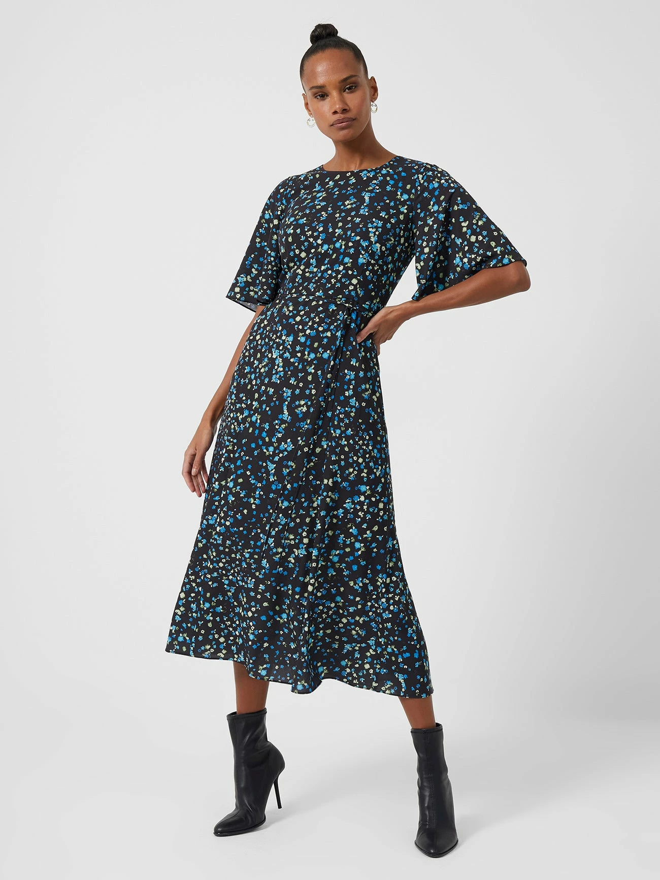 French Connection Shea Ferna Verona Crepe Midi Dress 3 French Connection Shea Ferna Verona Crepe Midi Dress