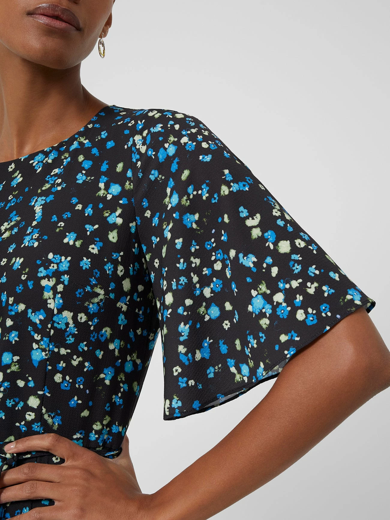 French Connection Shea Ferna Verona Crepe Midi Dress 5 French Connection Shea Ferna Verona Crepe Midi Dress - Image 3