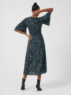 French Connection Shea Ferna Verona Crepe Midi Dress 10 French Connection Shea Ferna Verona Crepe Midi Dress -French Connection Shop 71TGO01 2245copy2