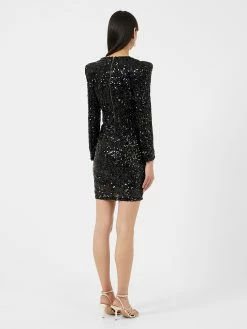 French Connection Samantha Sequins V-Neck Mini Dress -French Connection Shop 71THA01 5264copy