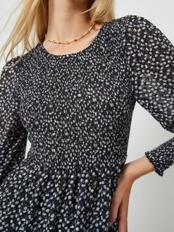 French Connection Billi Smocked Midi Dress -French Connection Shop 71THF01 2739copy