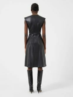 French Connection Etta Recycled Vegan Leather Dress 10 French Connection Etta Recycled Vegan Leather Dress -French Connection Shop 71THM01 1329 copy