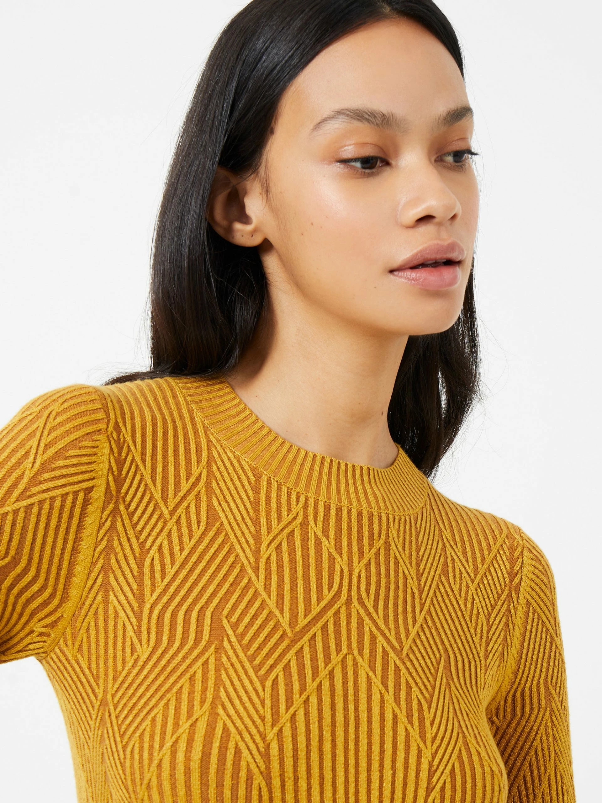 French Connection Joann Mari Plated Rib Mini Dress 4 French Connection Joann Mari Plated Rib Mini Dress - Image 2