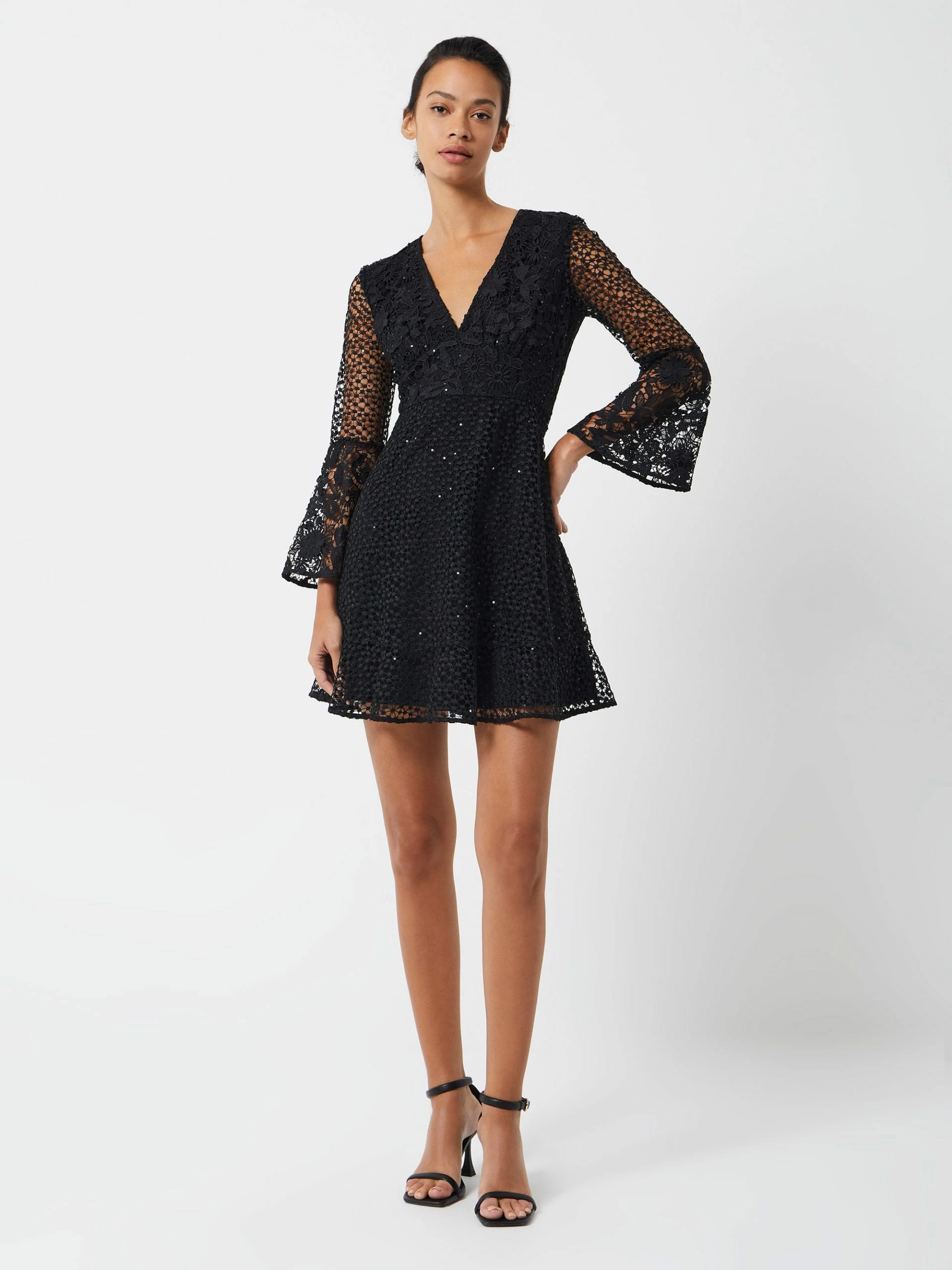 French Connection Gudrana Caballo Lace Mini Dress 3 French Connection Gudrana Caballo Lace Mini Dress