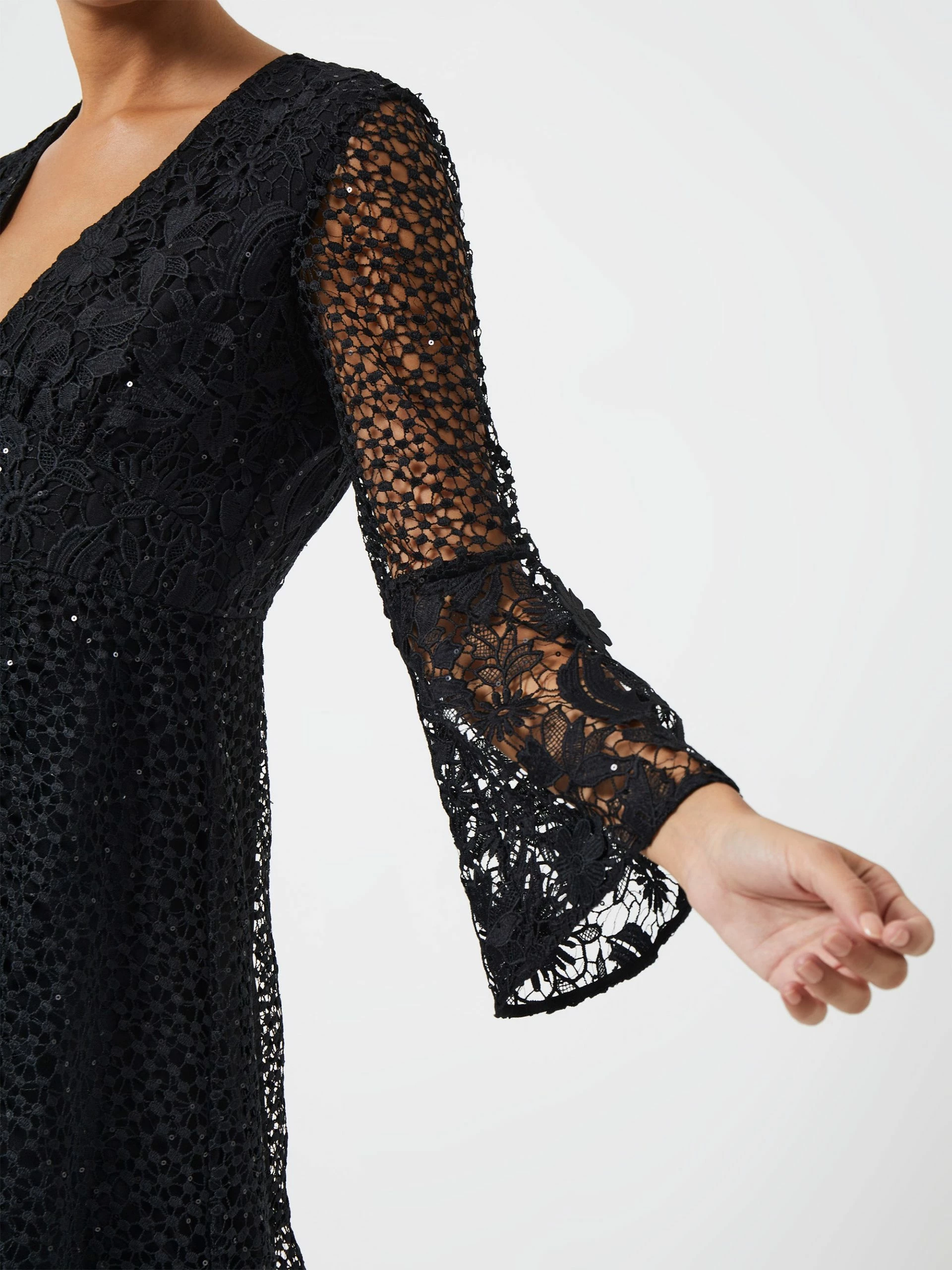 French Connection Gudrana Caballo Lace Mini Dress 4 French Connection Gudrana Caballo Lace Mini Dress - Image 2