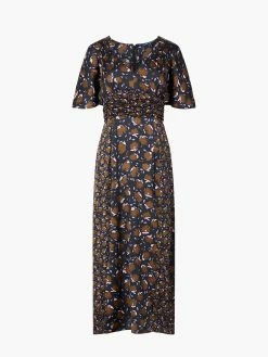 French Connection Ingrid Inu Satin Drape Midi Dress 13 French Connection Ingrid Inu Satin Drape Midi Dress -French Connection Shop 71TOC04